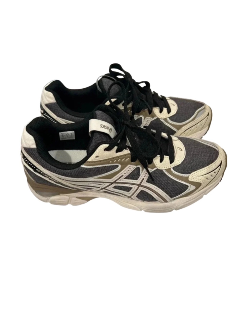 ASICS “imperfection” GT 2160 leather-trimmed, denim and rubber sneakers